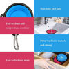 Picture of Collapsible Dog Bowls for Travel, 2-Pack Dog Portable Water Bowl for Dogs Cats Pet Foldable Feeding Watering Dish for Traveling Camping Walking with 2 Carabiners, BPA Free