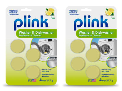 Picture of Plink Washer and Dishwasher Freshener, Phosphate and Bleach Free, Deodorizer and Cleaner, 8 Tablets, 8-Count