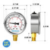 Picture of MEANLIN MEASURE -30~60Psi Stainless Steel 1/4" NPT 2.5" FACE DIAL Vacuum Pressure Gauge, Lower Mount