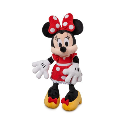 Picture of Disney Store Minnie Mouse Medium Plush Toy, 17 inches, Iconic Red Polka Dot Dress & Bow, All Ages