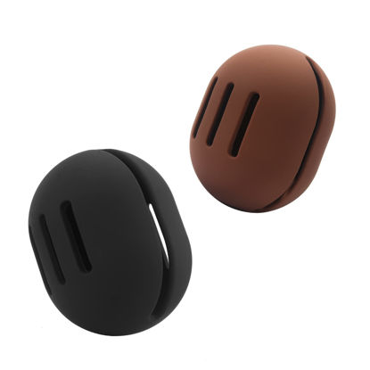 Picture of FERYES 2 PCS Makeup Sponge Holder - Shatterproof Eco-Friendly Silicone Beauty Make Up Blender Case for Travel