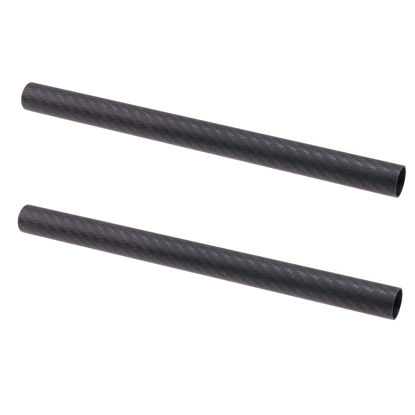Picture of Foto4easy 6 Inch 19mm Carbon Fiber Rod for 19mm Rail Rod Support System Matte Box Follow Focus - Pack of 2