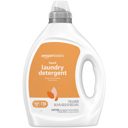 Picture of Amazon Basics Concentrated Liquid Laundry Detergent, Fresh Scent, 110 Count, 82.5 Fl Oz (Previously Solimo)