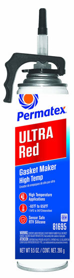 Picture of Permatex 81695 Ultra Red High Temperature Gasket Maker, 9.5 oz
