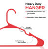 Picture of Utopia Home Clothes Hangers 30 Pack - Plastic Hangers Space Saving - Durable Coat Hanger with Shoulder Grooves (Red)
