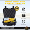 Picture of 1320LB’s Complete Magnet Fishing Kit | Double Sided Fishing Magnet Kit with Case | Includes Strong Neodymium N52 Magnet, Durable 65ft Rope, Carabiner, Gloves, Grappling Hook & Carry Case