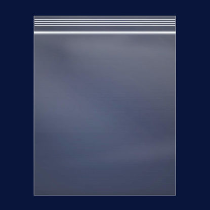 Picture of 100 Count - 9" x 12", 2 Mil Clear Plastic Reclosable Zip Poly Bags with Resealable Lock Seal Zipper for A4, Letter Sized Documents, Marketing Materials, Clothes