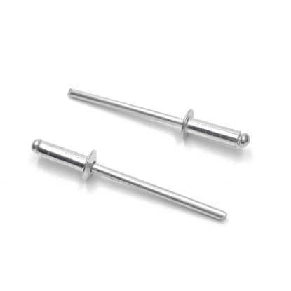 Picture of ISPINNER 100pcs 1/8" x 1/2" Aluminum Blind Rivets, 3.2 x 12.7mm Pop Rivets, Pack of 100 (Silver)