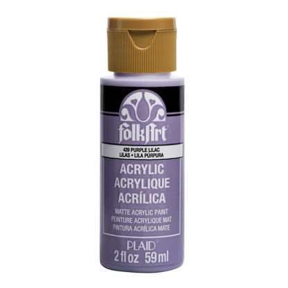 Picture of FolkArt Craft, 2 oz, Matte Finish 439 Acrylic Paint, 2 Ounce, 2 fl oz, Purple Lilac