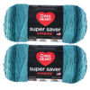 Picture of Red Heart Super Saver Jumbo Deep Teal Ombre Yarn - 2 Pack of 283g/10oz - Acrylic - 4 Medium (Worsted) - 482 Yards - Knitting/Crochet