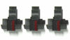 Picture of (3 Pack) COMPUMATIC Compatible/Replacement Calculator Ink Roller, Black/Red IR-40T, for Casio HR-300RC HR-200RC HR-170RC HR-150RC HR-100RC HR-100TM HR-150TM and More