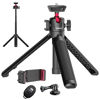 Picture of Camera Phone Tripod Flexible for Gopro - Mini Desktop Table Tripod Extendable Handle Selfie Stick Phone Hot Shoe Mount Remote Shutter Vlog Kits for Sony iPhone Gopro Hero Black