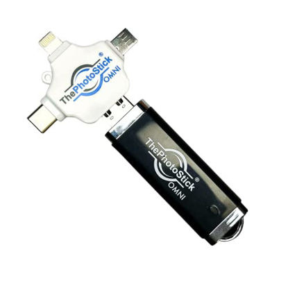 Picture of ThePhotoStick Omni 128GB - usb Effortless Photo and Video Backup for Apple, Android and Windows Devices, Computers