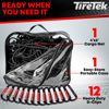 Picture of TireTek Cargo Net for Pickup Truck Bed- 4' x 6' Stretches to 8' x 12'- Heavy Duty Small 4”x4” Latex Bungee Net Mesh with 12 Metal Carabiners - Compatible with Ford, Dodge RAM, Chevy, Toyota