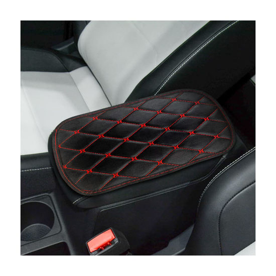 Auto Center Console Pad, PU Leather Car Center Console Box Cushion, Non  Slip Soft Armrest Seat Box Cover, Waterproof Vehicle Armrest Protector for