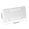 Picture of 2 Pcs License Plates Cover Unbreakable Design,Fits All Standard 6x12 Inches Novelty/License Plates,Protect Your Front & Back License Plates. Include Screws