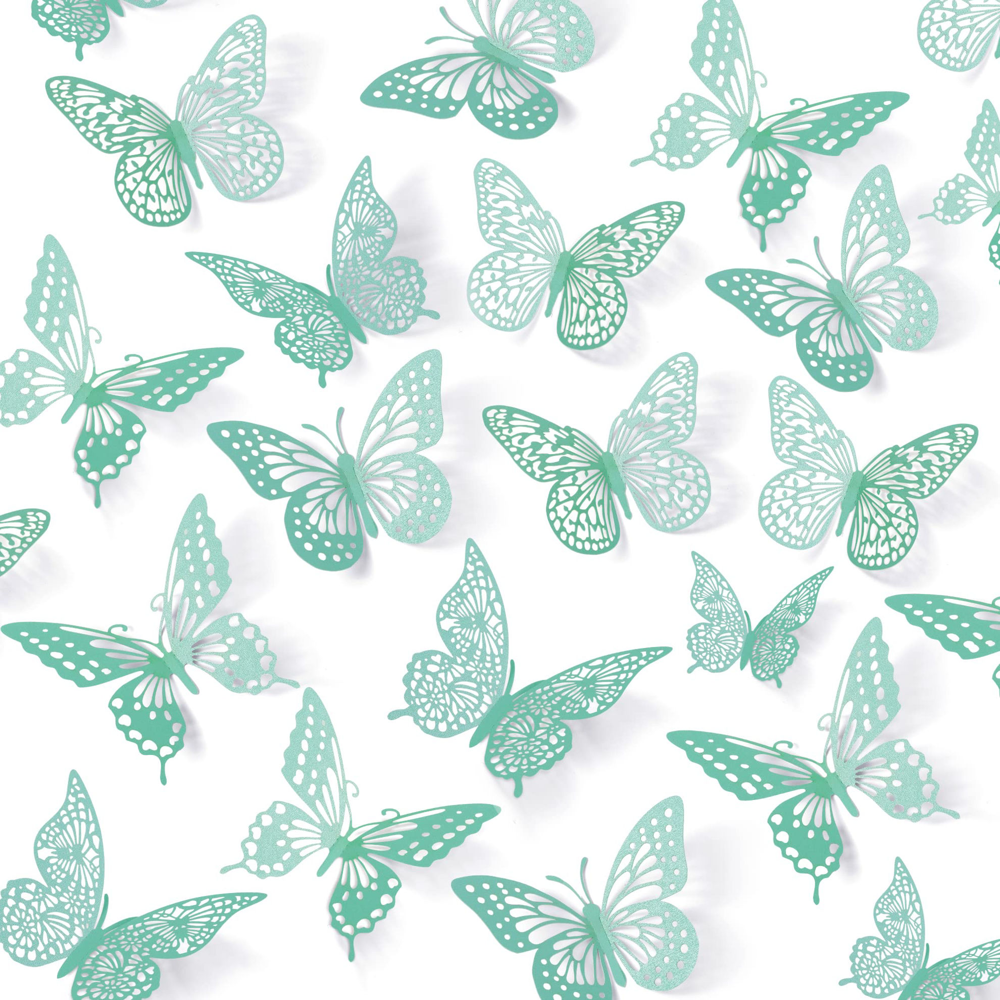 GetUSCart- SAOROPEB 3D Butterfly Wall Decor 48 Pcs 4 Styles 3 Sizes ...