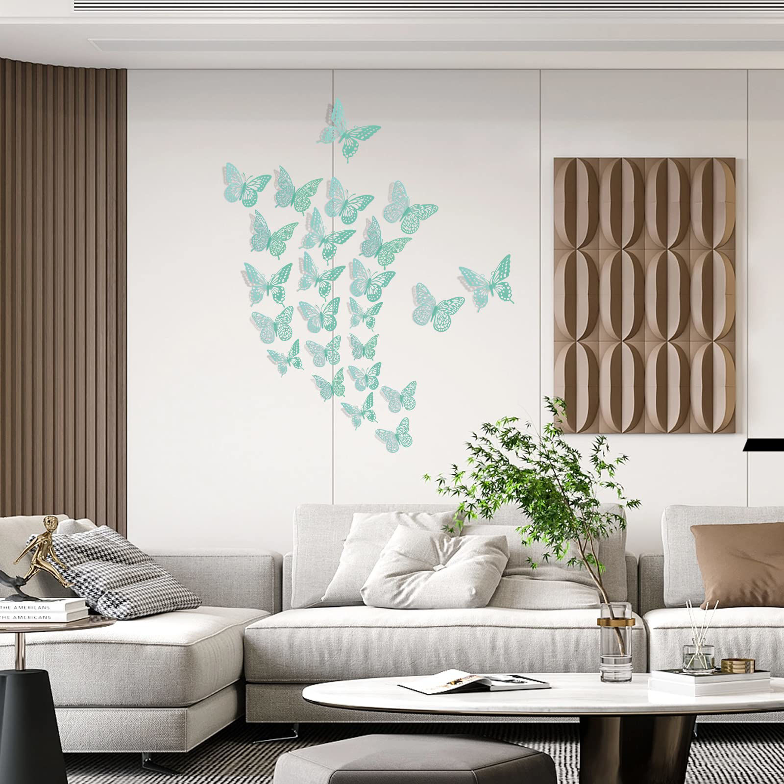 GetUSCart- SAOROPEB 3D Butterfly Wall Decor 48 Pcs 4 Styles 3 Sizes ...