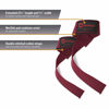 Picture of Harbinger Padded Cotton Lifting Straps with NeoTek Cushioned Wrist (Pair), Merlot