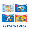 Picture of Nabisco Team Favorites Variety Pack, OREO Mini, CHIPS AHOY! Mini, Teddy Grahams Honey & Barnum's Animal Crackers, 30 Snack Packs