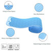 Picture of MicoYang Silicone Dish Drying Mat for Multiple Usage,Easy clean,Eco-friendly,Heat-resistant Silicone Mat for Kitchen Counter,Sink,Bar,Bottle,or Cup Light Blue M 17 inches x 6 inches