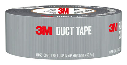 Picture of Scotch 3M Basic Duct Tape, Silver Duct Tape for Temporary Repairs, 3M Duct Tape for Indoor Use, 1.88 Inches x 55 Yards, 1 Roll