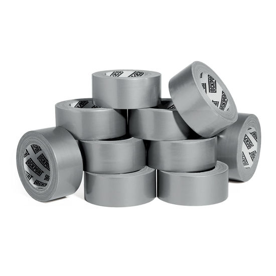 Picture of Lockport Heavy Duty Silver Duct Tape - 10 Roll Multi Pack - 30 Yards x 2 Inch - Strong, Flexible, No Residue, All-Weather and Tear by Hand - Bulk Value for Do-It-Yourself Repairs and Professional Use