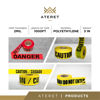 Picture of ATERET Premium Yellow Caution Tape 3-Pack 3 inch x 1000 feet, Hazard Safety Tape, Construction Tape for Danger/Hazardous Area, Ideal Use for Halloween Decorations, Party, Work-Site