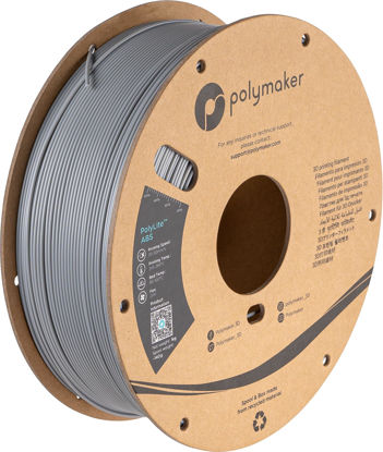 Picture of Polymaker ABS Filament 1.75mm Grey, ABS 3D Printer Filament 1.75mm Heat Resistant 1kg - PolyLite ABS 3D Printing Filament 1.75mm, Strong & Durable, Dimensional Accuracy +/- 0.03mm