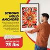 Picture of #8 Self Drilling Drywall Plastic Anchors with Screws - No Pre Drill Hole Preparation Required - 75 Lbs (100 Pack)