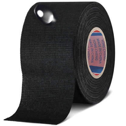 Picture of Wire Harness Cloth Electrical Tape Wire Loom Tape Wiring Harness Automotive Cloth Tape Heat Proof Adhesive Fabric Tape for Automotive Electrical Wrap Protection Insulation Cable Fixed (1 Roll,50 mm)