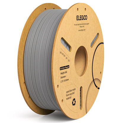 Picture of ELEGOO PLA+ Filament 1.75mm Gray 1KG, PLA Plus Tougher and Stronger 3D Printer Filament Pro Dimensional Accuracy +/- 0.02mm, 1kg Spool(2.2lbs) Fits for Most FDM 3D Printers