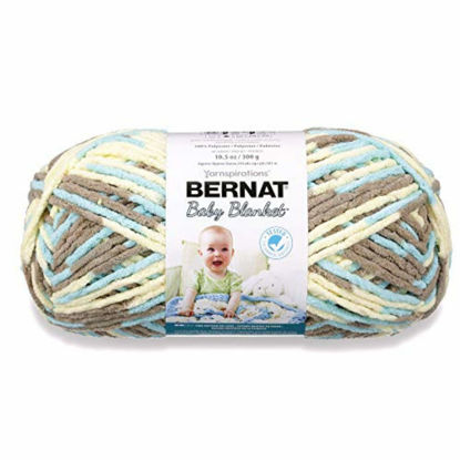 Picture of Bernat Baby Blanket Yarn - (6) Super Bulky Gauge - 10.5 oz - Beach Babe - Single Ball Machine Wash & Dry