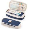 Picture of EASTHILL Big Capacity Pencil Case Large Pencil Pouch Stationery Pen Bag for Teen Girls-Navy