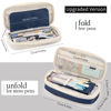 Picture of EASTHILL Big Capacity Pencil Case Large Pencil Pouch Stationery Pen Bag for Teen Girls-Navy