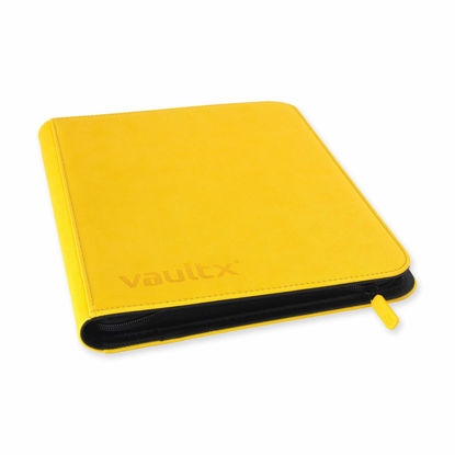 Picture of Vault X Premium Exo-Tec® Zip Binder - 9 Pocket Trading Card Album Folder - 360 Side Loading Pocket Binder for TCG (Yellow)