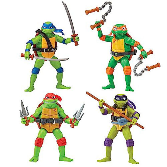 Picture of Teenage Mutant Ninja Turtles: Mutant Mayhem Basic Figure Turtle 4-Pack Bundle by Playmates Toys