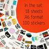 Picture of 100Pcs Funny Work Stickers for Adults, Stickers for Adults Work, Adulting Stickers Work, Funny Office Gifts for Coworkers, Office Gifts for Women & Men, Work Gag Gifts for Coworker