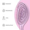 Picture of Ninabella Organic Detangling Hair Brush for Women, Men & Children - Does not Pull on Hair - Hair Straightening Brushes for Straight, Curly & Wet Hair - Unique Spiral Hairbrush