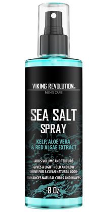 Picture of Viking Revolution Sea Salt Spray for Hair Men - Hair Texturizing Spray with Kelp, Aloe Vera & Red Algae Extract - Surf Spray to Add Volume and Texture - Sea Salt Spray for Men Beach Hair Spray - 8oz
