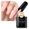 Picture of Gelike EC Nude-Colored Nail Glue Gel - 6 in 1 Extra Strong Nail Glue for Clear Acrylic Nails,Long Lasting Extension Gel Adhesive UV Nude Pink Nail Glue for Clear Press On Nail Tips,UV Cure Required