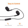 Picture of Amazon Basics In Ear Wired Headphones, Earbuds with Microphone No Wireless Technology, Black, 0.96 x 0.56 x 0.64in