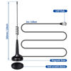 Picture of Bingfu CB Antenna 27MHz CB Radio Antenna Magnetic Base Handheld CB Antenna PL259 & BNC Male Compatible with Cobra Midland Uniden Maxon President Vehicle Car Truck Mobile CB Radio Handheld CB Radio