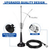 Picture of Bingfu CB Antenna 27MHz CB Radio Antenna Magnetic Base Handheld CB Antenna PL259 & BNC Male Compatible with Cobra Midland Uniden Maxon President Vehicle Car Truck Mobile CB Radio Handheld CB Radio