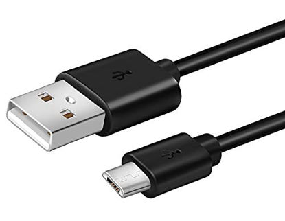 Picture of 6FT Long Micro USB Power Charge Cable Cord Wire for Amazon Kindle Paperwhite, Oasis & Kindle Kids E-Readers 2020 & Older (Note Not Compatible with 2021& Newer Kindles, Black)