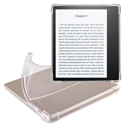 Picture of CoBak Clear Case for Kindle Oasis 10th Generation (2019 Released)/9th Generation (2017 Released) -Slim Cover, Transparent Design, Scratch-Proof Silicone Protection (Clear)