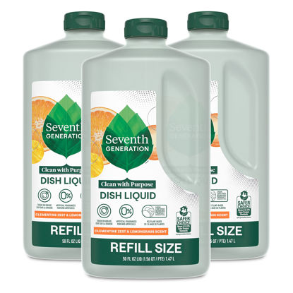 Picture of Seventh Generation Hand Dish Wash Refill, Lemongrass & Clementine, 3pk 50z