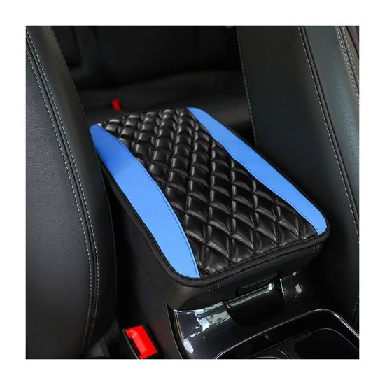 GetUSCart- Car Center Console Cushion Pad, Universal Leather Waterproof  Armrest Seat Box Cover Protector,Comfortable Car Decor Accessories Fit for Most  Cars, Vehicles, SUVs (Blue)