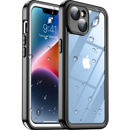 Picture of Temdan [Real 360 for iPhone 14 Case Waterproof, Built-in 9H Tempered Glass Camera Lens & Screen Protection [14FT Military Dropproof][Full-Body Shockproof][Dustproof][IP68 Underwater] Phone Case