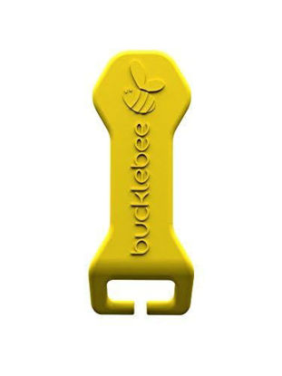 Picture of BUCKLEBEE Easy Car Seat Buckle Release Aid for Children Unbuckle Car Seat Release Tool - Car Seat Button Pusher - Car Seat Opener For Nails - Car Seat Buckle Release Tool Buddy Me (1 Pack Yellow)